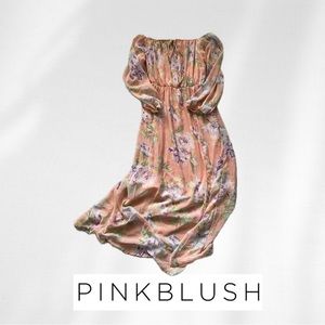 Pink blush maternity dress